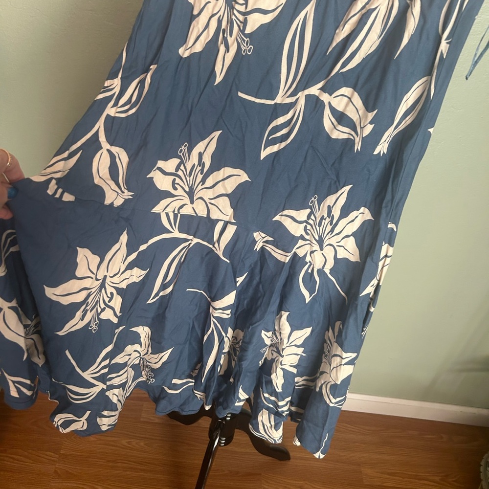Lola P. Floral A-Line Skirt NWT